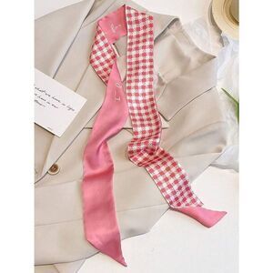 Houndstooth Skinny Scarf M1671